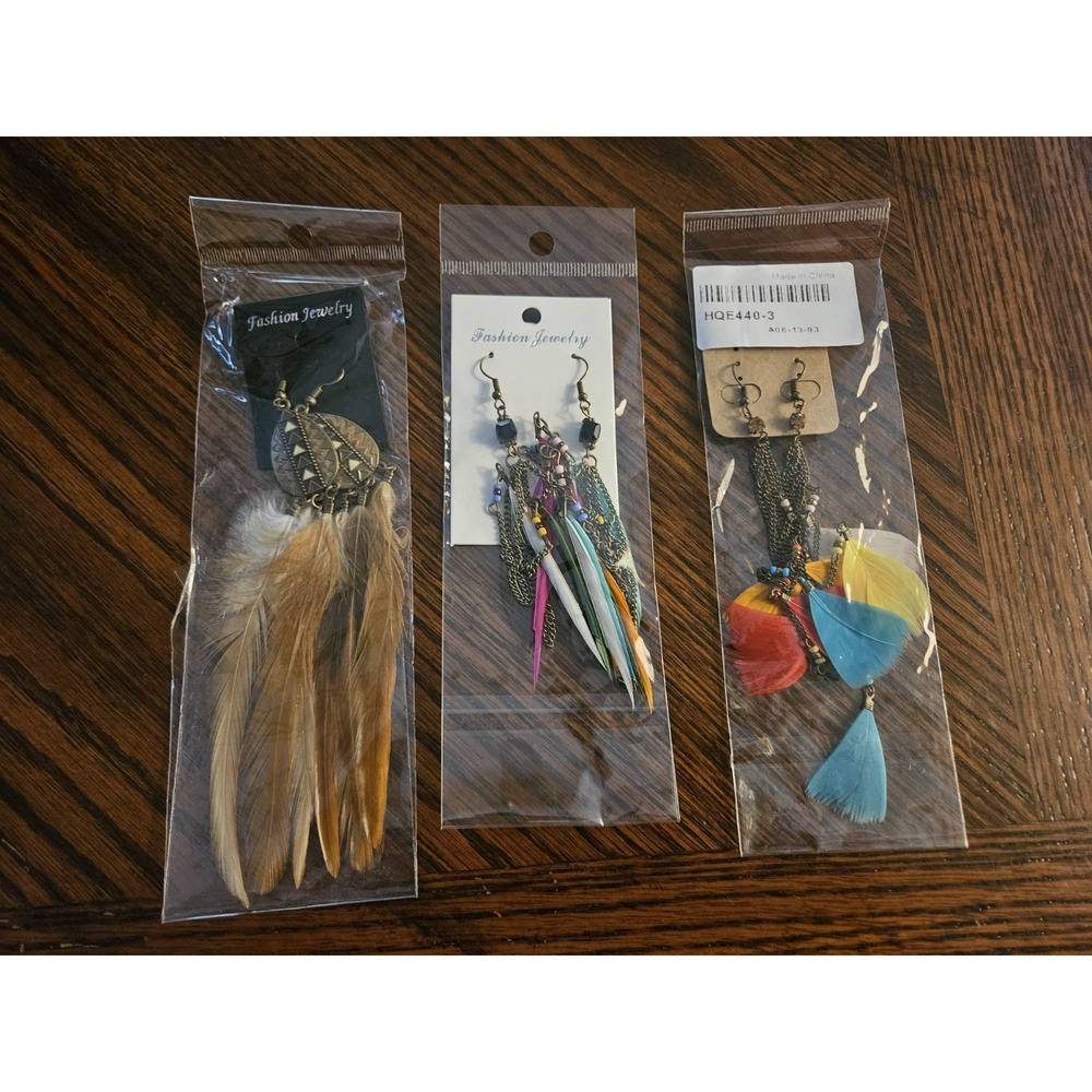 Southwestern Style Earrings Lot of 3 Hippie Boho #234